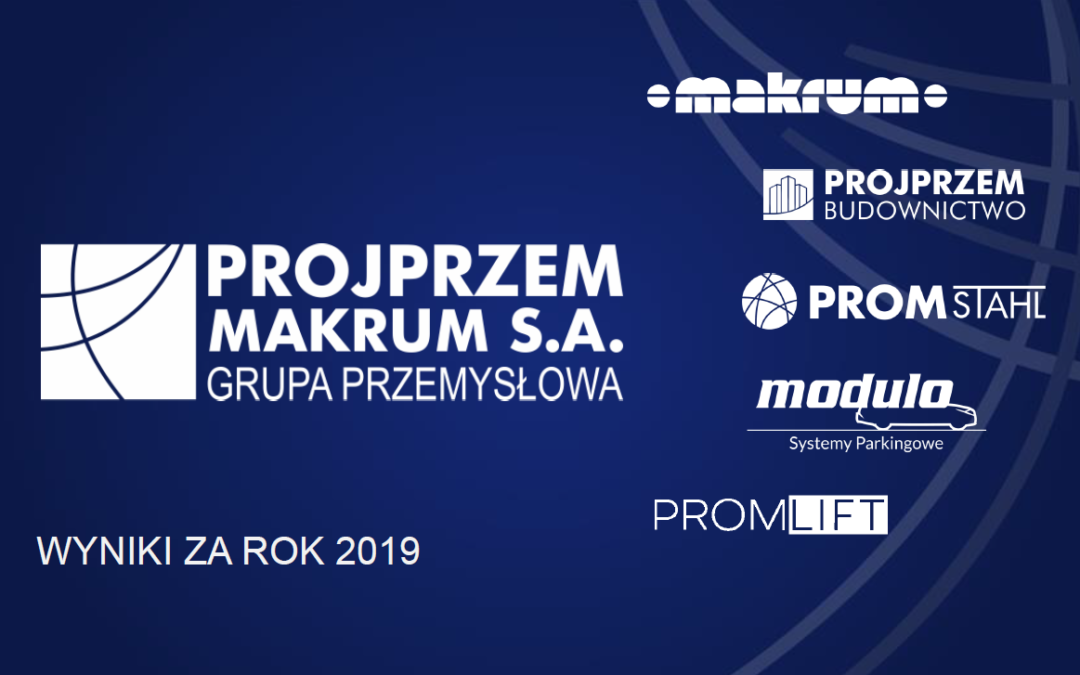 Prezentacja wynikowa Projprzem Makrum za rok 2019