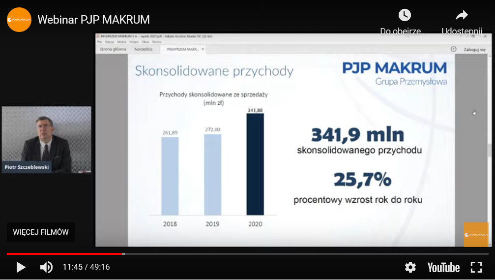 Webinar Piotra Szczeblewskiego i PJP Makrum z Portalem Analiz (video)